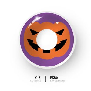 Eyemi Pumpkin Prescription Cosplay Colored Contact Lenses