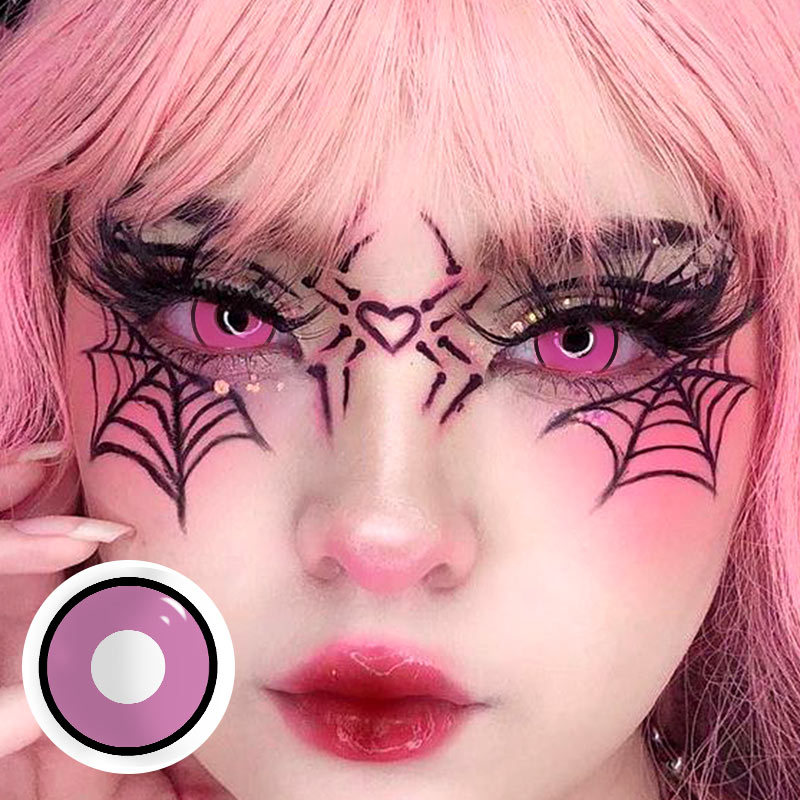 Coloredeye Minecraft Pink Prescription Cosplay Colored Contact Lenses