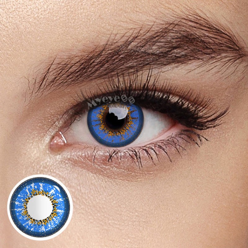 Coloredeye Genshin Impact Blue Prescription Cosplay Colored Contact Lenses