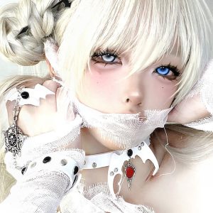 Eyemi Cyber Grey Prescription Cosplay Colored Contact Lenses