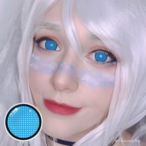 Eyemi Blind Blue Mesh Cosplay Colored Contact Lenses