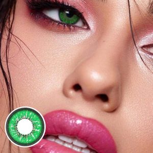 Eyemi Genshin Impact Green Prescription Cosplay Colored Contact Lenses