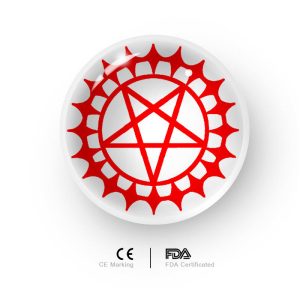 Coloredeye Blind Ciel's Contract Red & White Cosplay Colored Contact Lenses