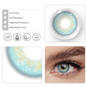 Eyemi Russian Girl Blue Prescription Colored Contact Lenses