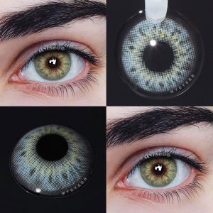 Coloredeye DNA II Green Prescription Men Colored Contact Lenses