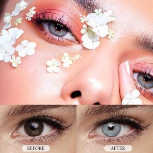 Eyemi Queen Grey Prescription Colored Contact Lenses