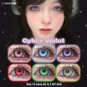Coloredeye Cyber Violet Prescription Cosplay Colored Contact Lenses