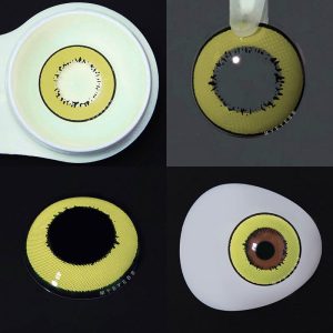 Eyemi Elements Yellow Prescription Cosplay Colored Contact Lenses
