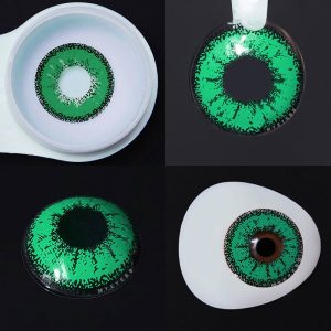 Coloredeye Genshin Impact Green Prescription Cosplay Colored Contact Lenses