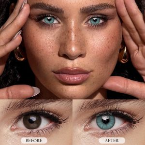 Eyemi Iceberg Green Prescription Colored Contact Lenses