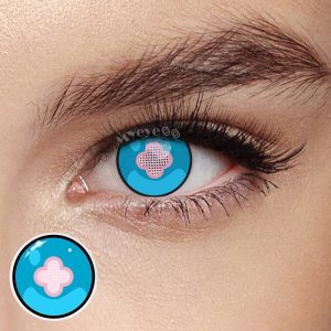Eyemi Blind Hibana Blue Cosplay Colored Contact Lenses