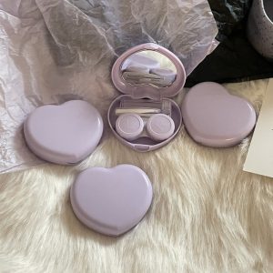 Coloredeye Love Heart Color Contact Lens Case