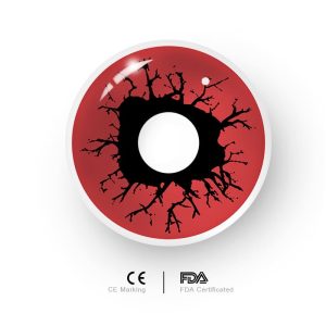 Eyemi Bloody Eye Red Prescription Cosplay Colored Contact Lenses