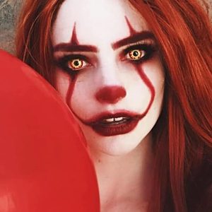 Eyemi Flame Prescription Cosplay Colored Contact Lenses