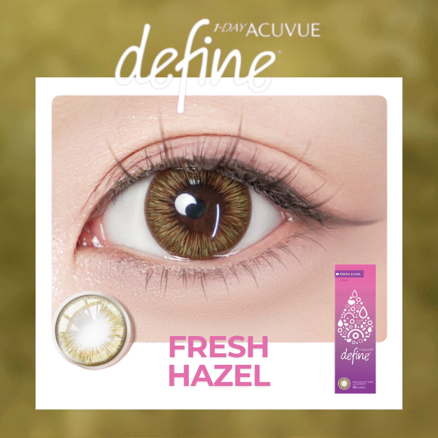 1 Day Acuvue Define Fresh Hazel (30 Lenses) Contact Lenses