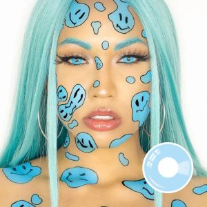 Intense Light Blue Contact Lenses