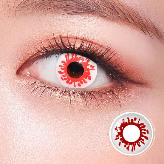 Blood Splat Halloween Lens Contact Lenses