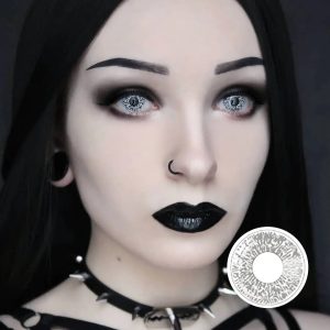 White Ghost Eyes Halloween Lens Contact Lenses