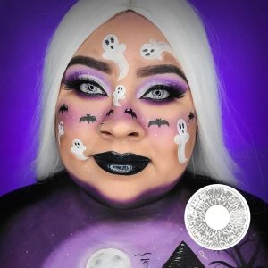 White Ghost Eyes Halloween Lens Contact Lenses