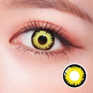 Yellow Eclipse Halloween Lens Contact Lenses