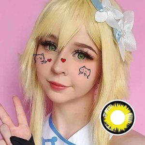 Yellow Eclipse Halloween Lens Contact Lenses