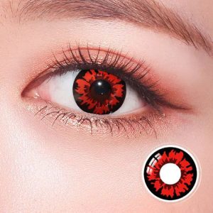 Red Hellfire Crazy Lens Contact Lenses