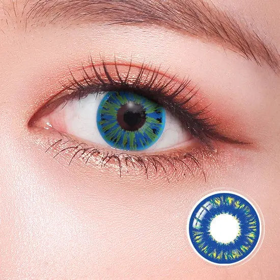 Schizoid Blue Contact Lenses