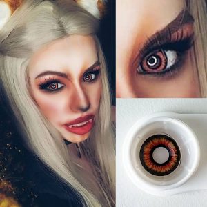 New Twilight Orange Horror Lens Contact Lenses