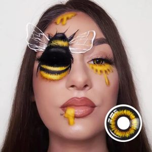 New Twilight Yellow Horror Lens Contact Lenses