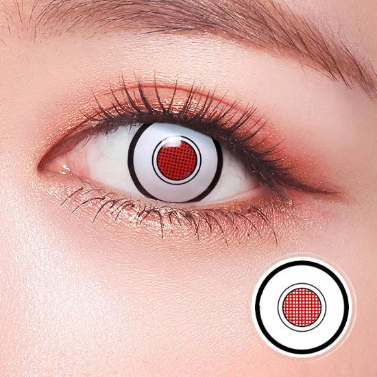 White Robot Mesh Crazy Lens Contact Lenses