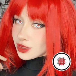 White Robot Mesh Crazy Lens Contact Lenses