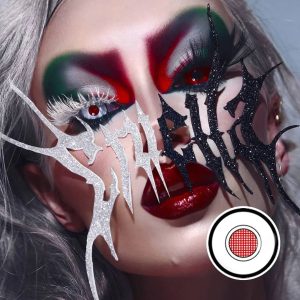 White Robot Mesh Crazy Lens Contact Lenses