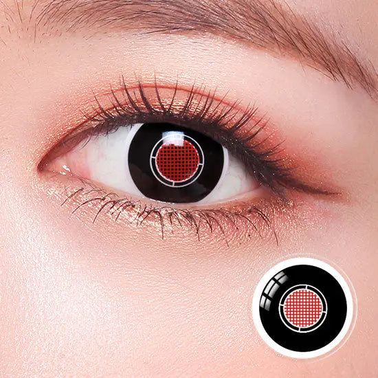 Black Robot Mesh Horror Lens Contact Lenses