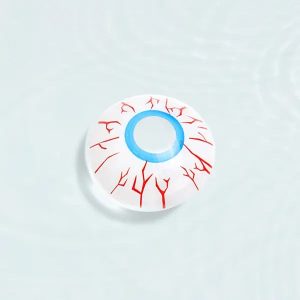 Red Vessels Blue Rim Horror Lens Contact Lenses