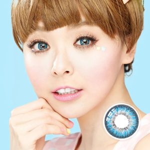Puffy 3 Tone Blue Contact Lenses