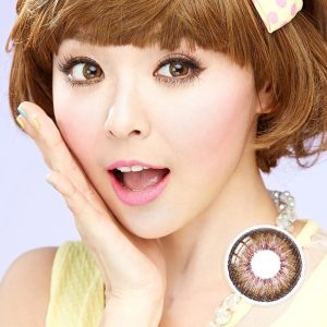 Puffy 3 Tone Brown Contact Lenses