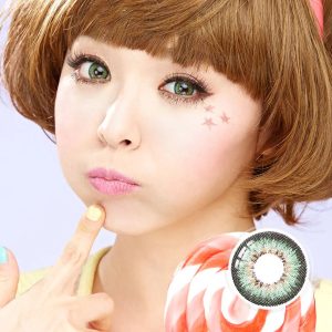 Puffy 3 Tone Green Contact Lenses