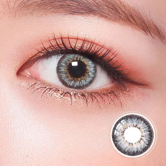 Puffy 3 Tone Gray Contact Lenses