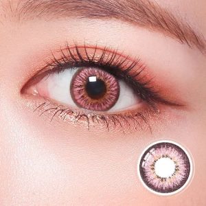 Puffy 3 Tone Pink Contact Lenses