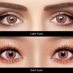 Puffy 3 Tone Pink Contact Lenses