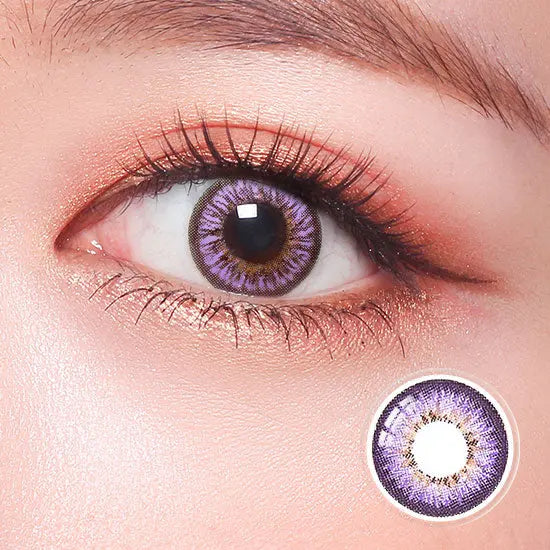 Puffy 3 Tone Violet Contact Lenses
