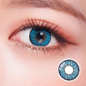Max Elegance Tri-Tone Blue Contact Lenses