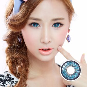 Max Elegance Tri-Tone Blue Contact Lenses