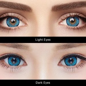 Max Elegance Tri-Tone Blue Contact Lenses