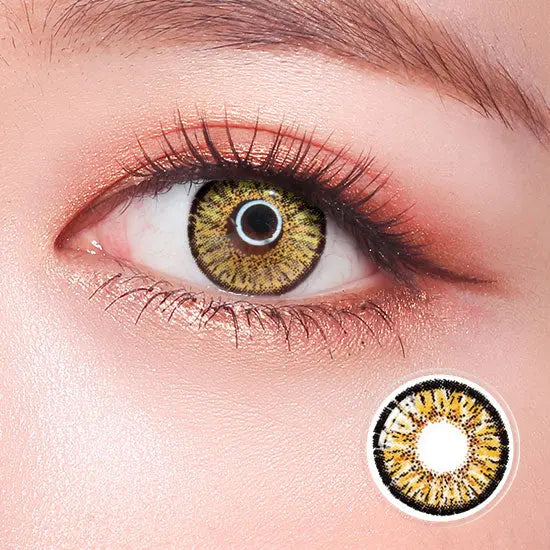 Max Elegance Tri-Tone Gold Contact Lenses