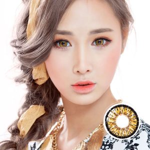 Max Elegance Tri-Tone Gold Contact Lenses