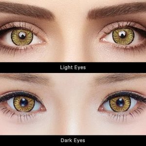 Max Elegance Tri-Tone Gold Contact Lenses