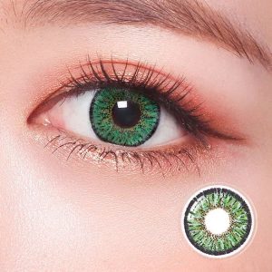 Max Elegance Tri-Tone Green Contact Lenses