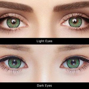 Max Elegance Tri-Tone Green Contact Lenses