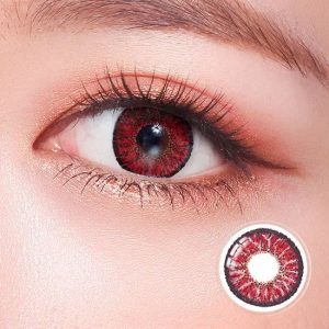 Max Elegance Tri-Tone Red Contact Lenses